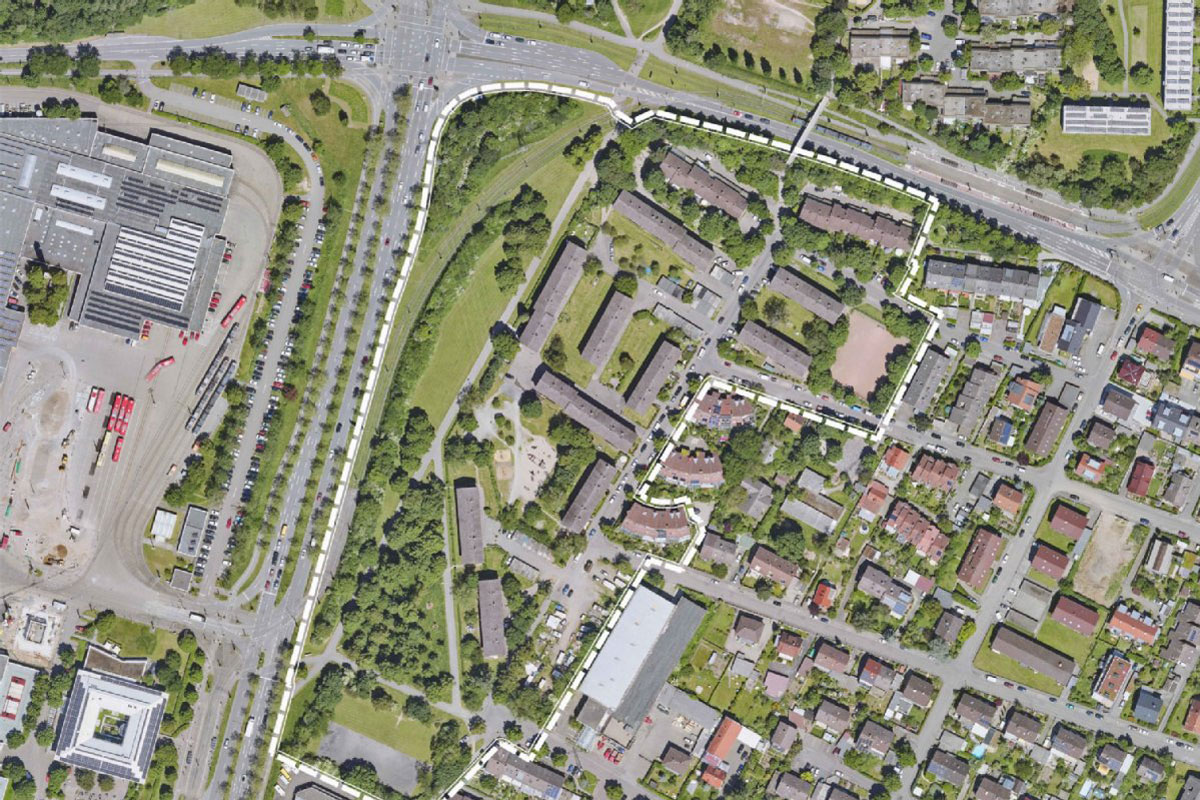 Luftbild mit Plangebiet Luftbild mit Plangebiet