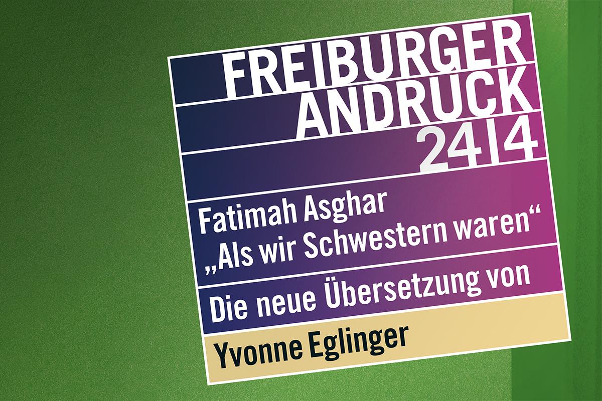 Plakat zum 4. Freiburger Andruck des Jahres 2024