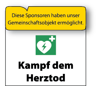 Dieser Sponsor hat den Defibrillator ermöglicht