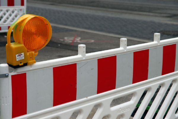 Baustellenabsperrung