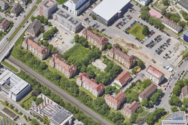 Blick auf den Breisacher Hof Blick auf den Breisacher Hof