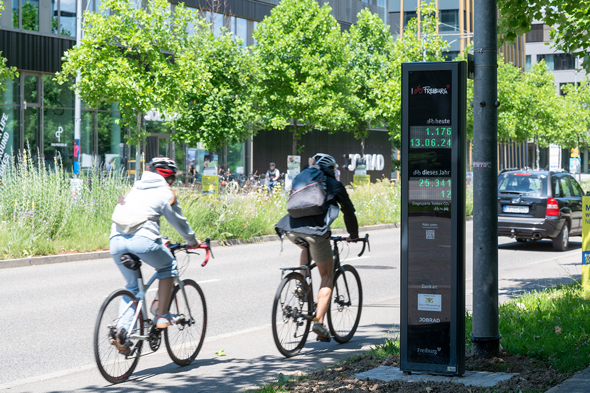 Neue Zählstelle in der Heinrich-von-Stephan-Straße