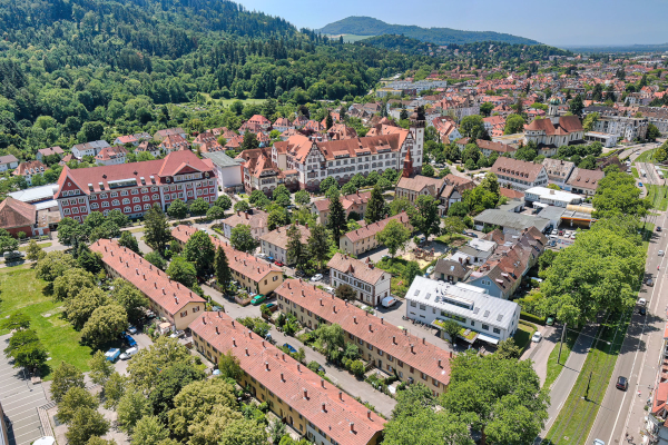 Blick auf die Kopfhäusle-Siedlung