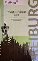 Deckblatt der Radkarte "Waldfreizeitkarte Freiburg"