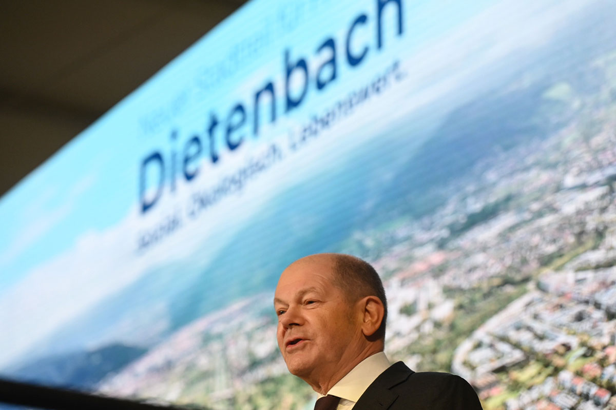 Erster Spatenstich mit Bundeskanzler Olaf Scholz 