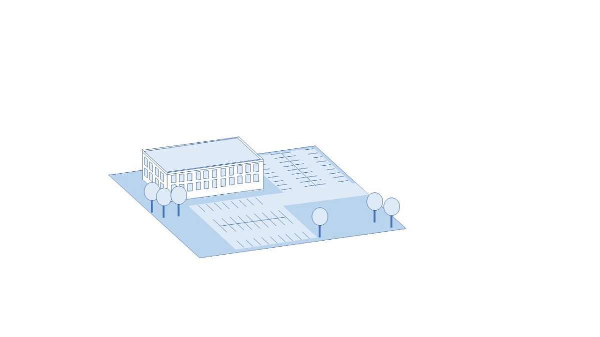 Grafik einer Gewerbefläche