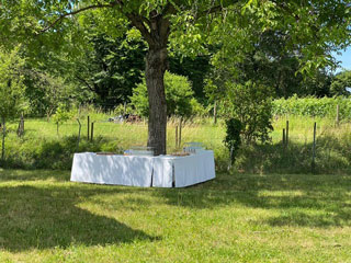 Sektempfang im Garten Sektempfang im Garten