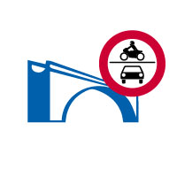 Verkehrsschild Autovekehr gesperrt