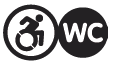 Behindertengerechtes WC Behindertengerechtes WC