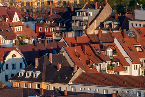 Blick auf Freiburger Dächer