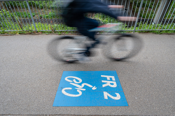 Radfahrer auf FR2