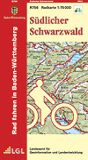 Deckblatt der Radkarte "Südlicher Schwarzwald"