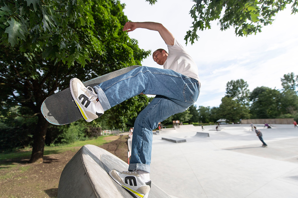 Skater im Skatepark