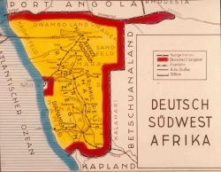 Map German South West Africa, no year, Colonial Picture Archive, University Library Frankfurt/Main