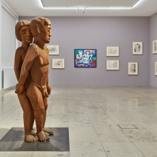 Ausstellungsansicht „Expressionist Scherer“ © Museum für Neue Kunst – Städtische Museen Freiburg, Foto: Bernhard Strauss