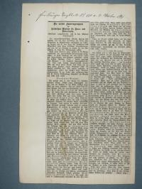 Freiburger Tagblatt Nr.230, 9.-11.10.1911, Foto: StadtAF C3/241/3.