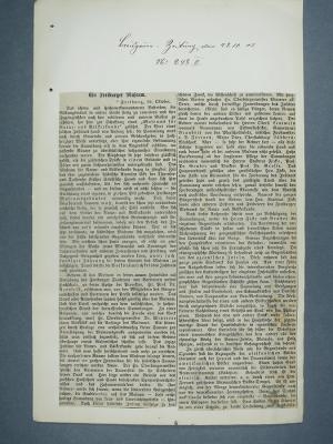 Breisgauer Zeitung vom 23.10.1903, Foto: StadtAF C3/241/2.